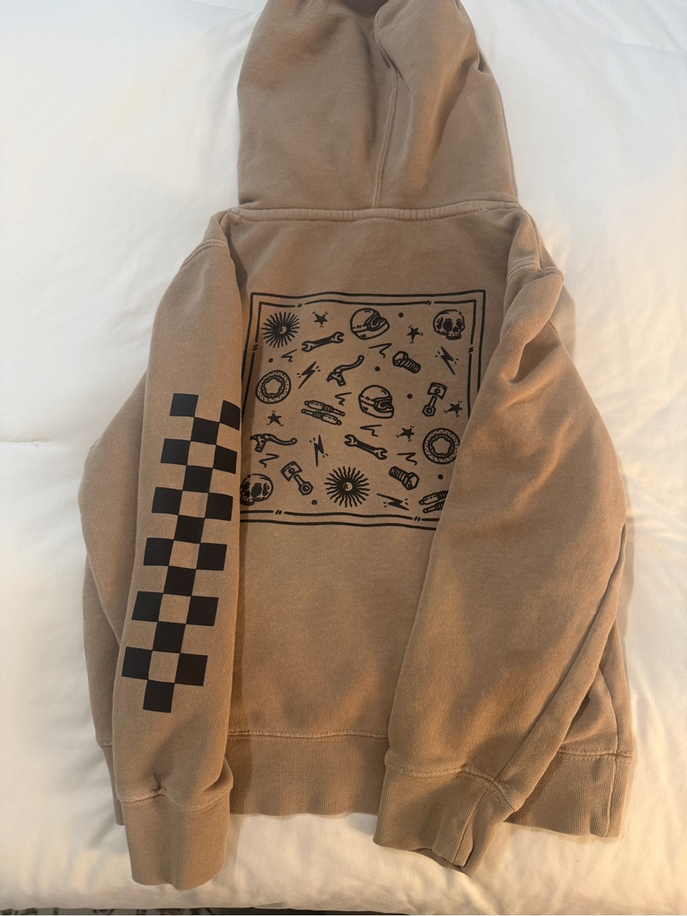 Maddog made custom Faded Sand hoodie
